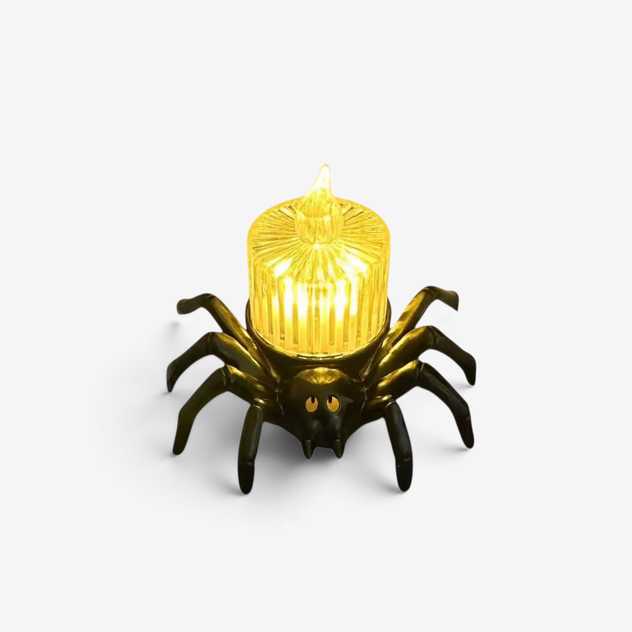 Arachnia – Halloween Edderkop Lysholder Edderkopp Lodret Stribet Lys