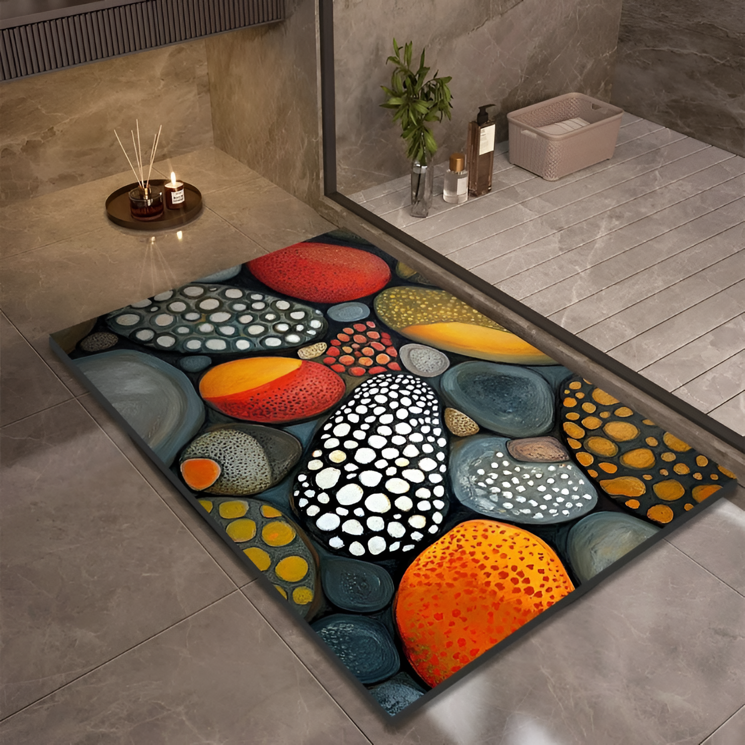 StoneSoft Bademåtte – Moderne Design til Badeværelset 16