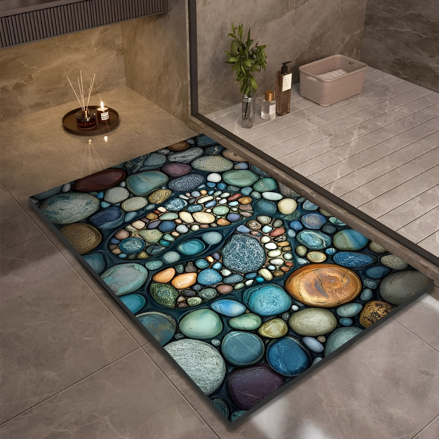 StoneSoft Bademåtte – Moderne Design til Badeværelset 14