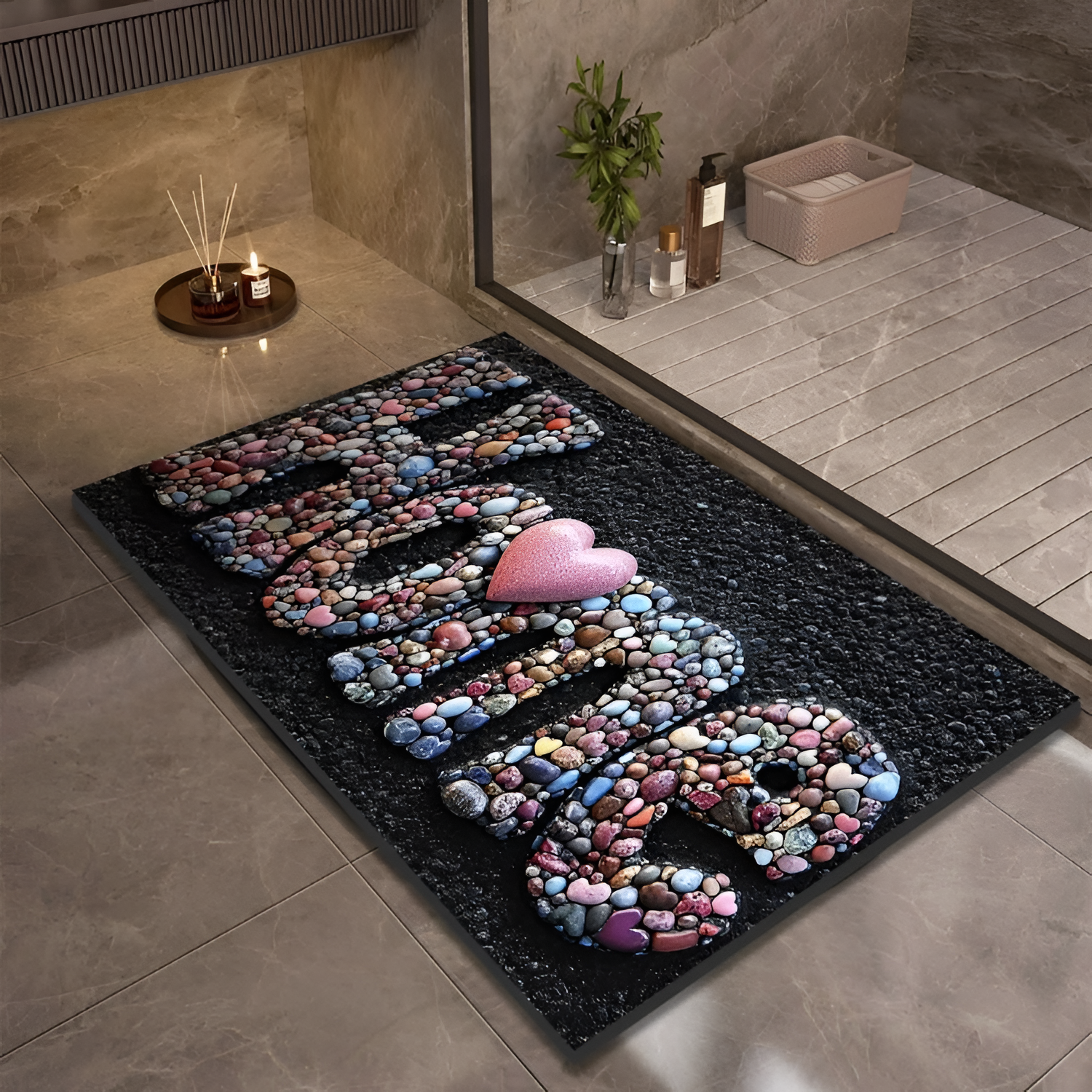 StoneSoft Bademåtte – Moderne Design til Badeværelset 9