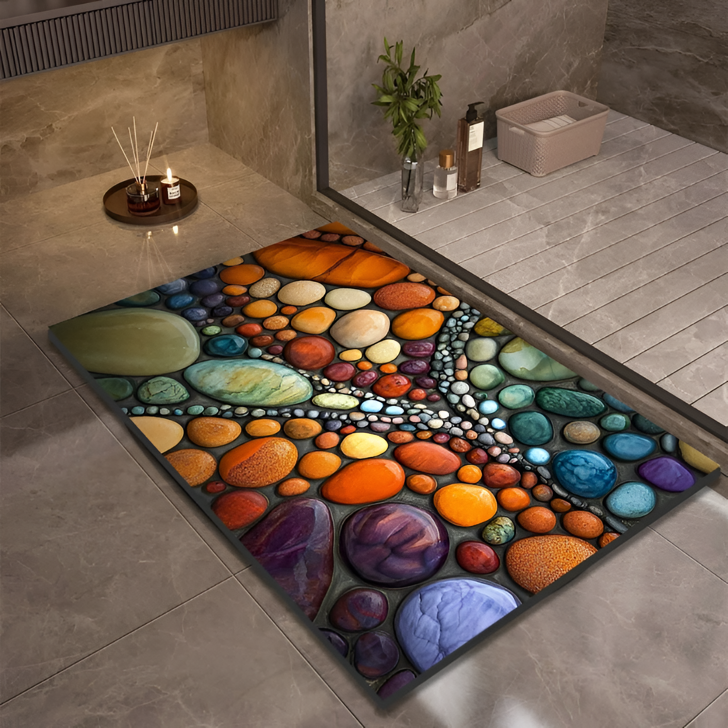 StoneSoft Bademåtte – Moderne Design til Badeværelset 2