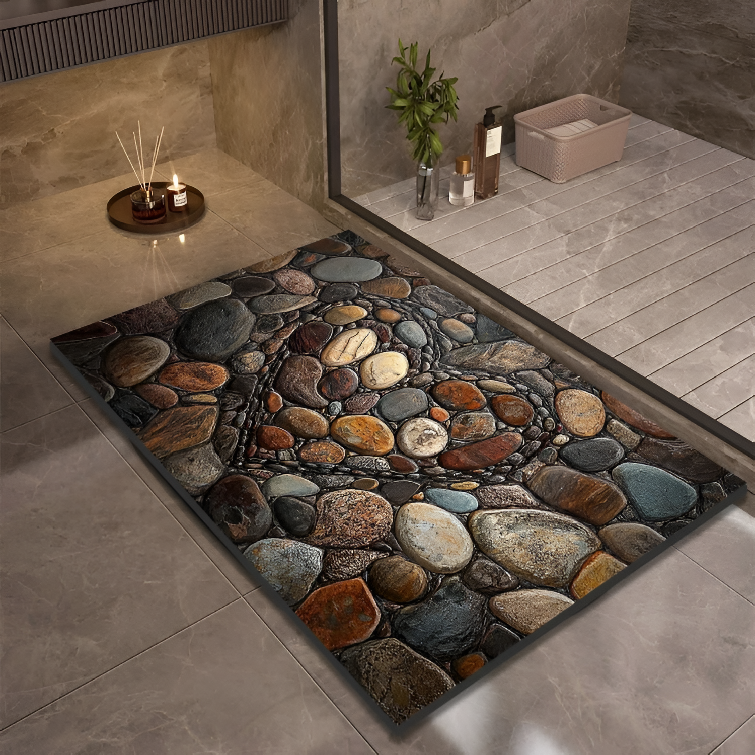 StoneSoft Bademåtte – Moderne Design til Badeværelset 1