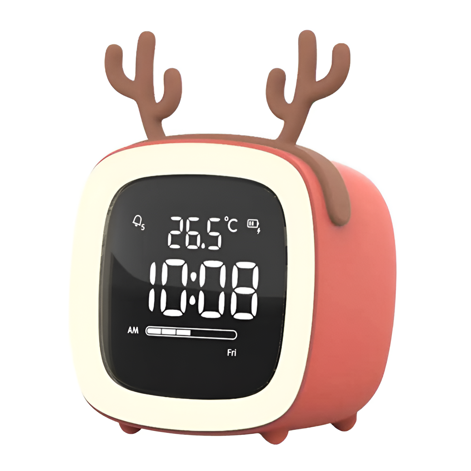 TimeGlow Bordur – Moderne Digitalt Design Orange hjort