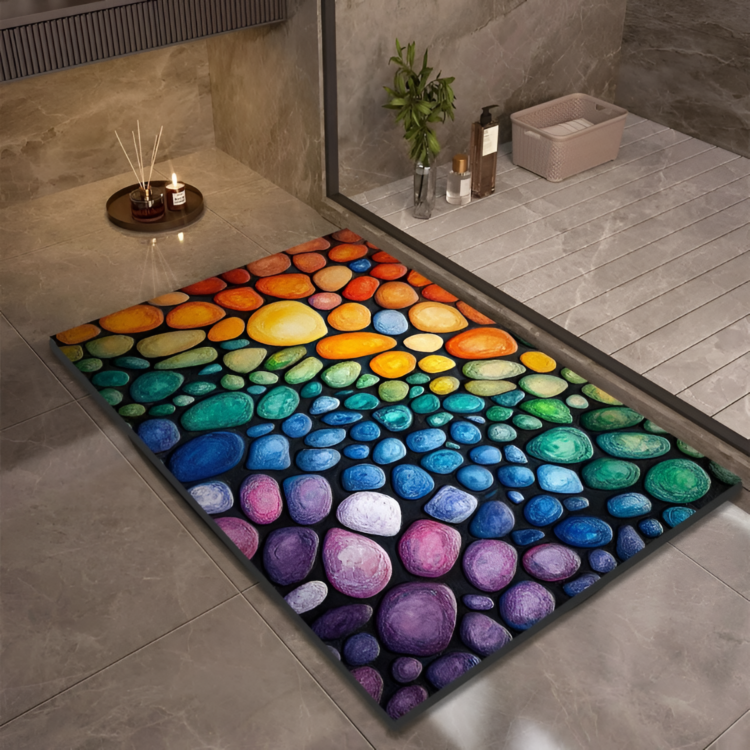 StoneSoft Bademåtte – Moderne Design til Badeværelset 4