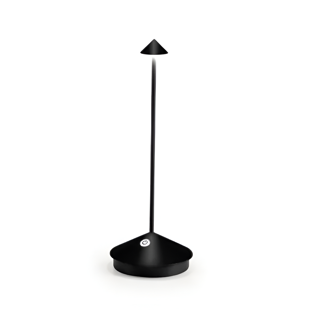 LumiNest Bordlampe – Trådløs Elegance til Moderne Hjem Sort