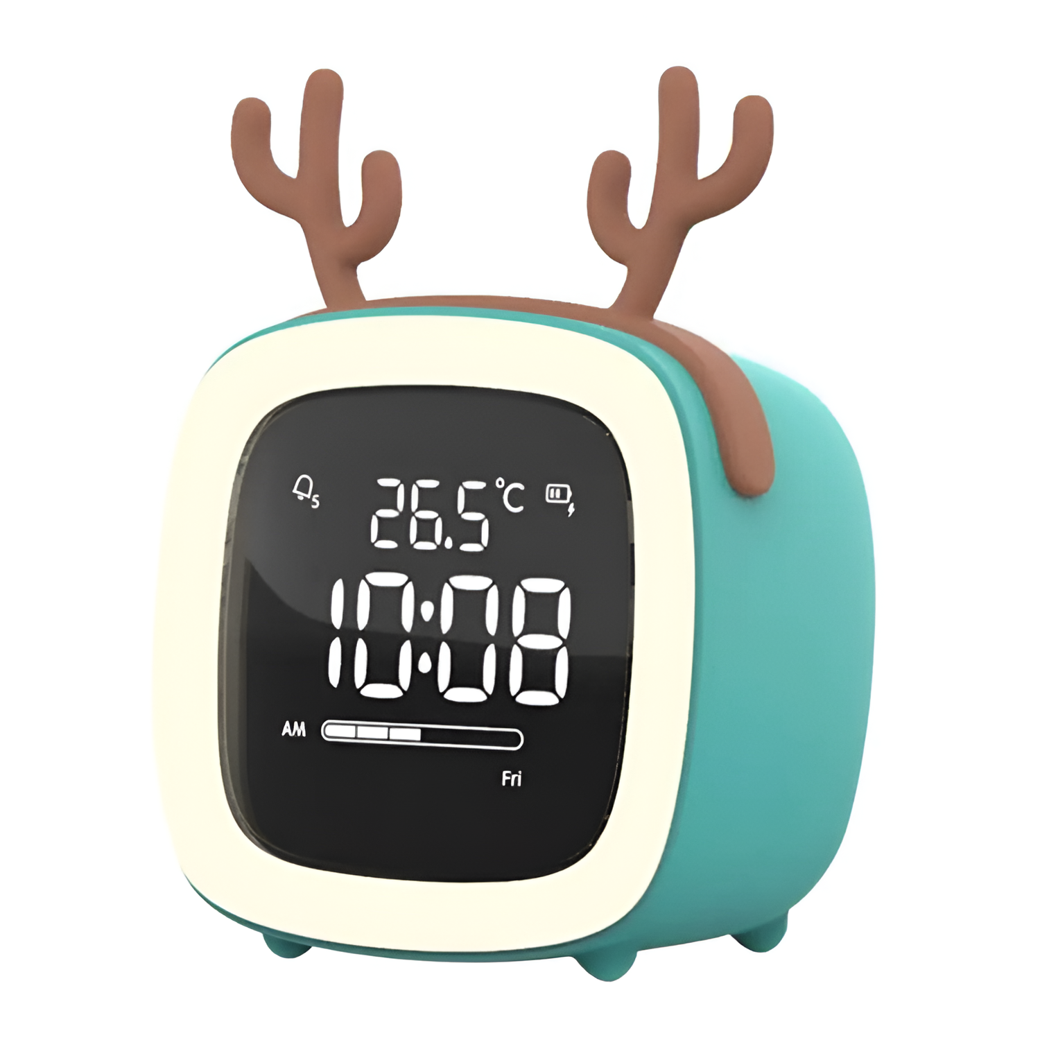 TimeGlow Bordur – Moderne Digitalt Design Den blå hjort