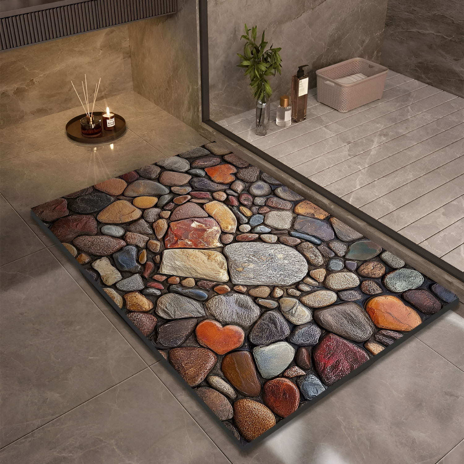 StoneSoft Bademåtte – Moderne Design til Badeværelset 17