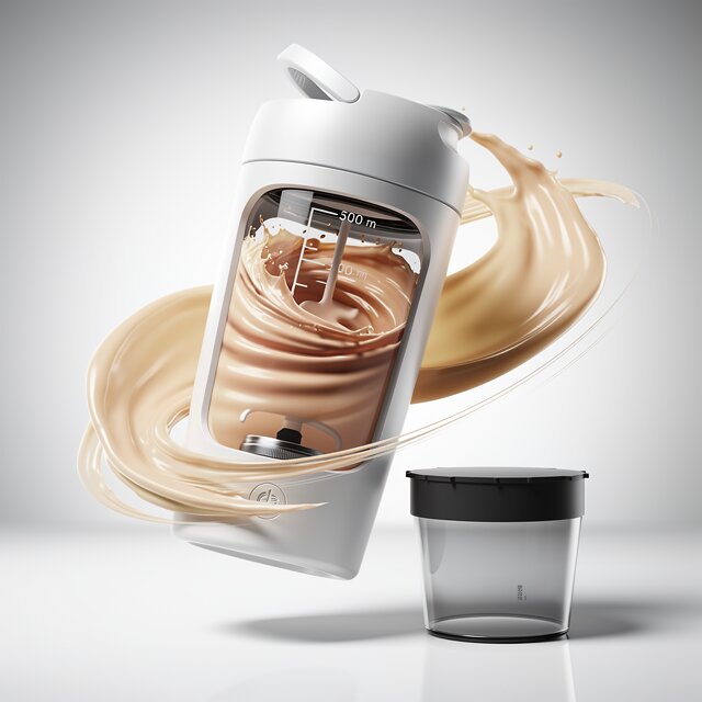 Bærbar Blender med USB-Opladning – Kompakt Smoothieblender til Hjem og Rejser Hvid