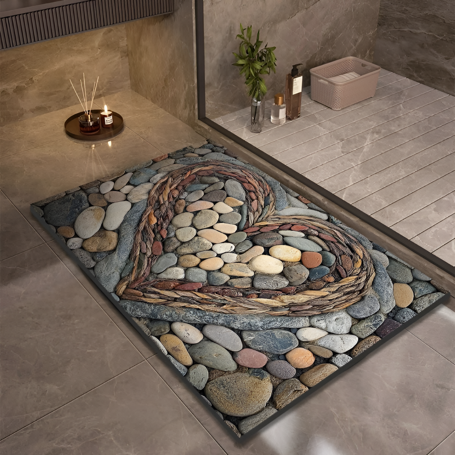 StoneSoft Bademåtte – Moderne Design til Badeværelset 11