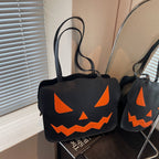 PumpkinCarry – Halloween Skuldertaske med Græskardesign
