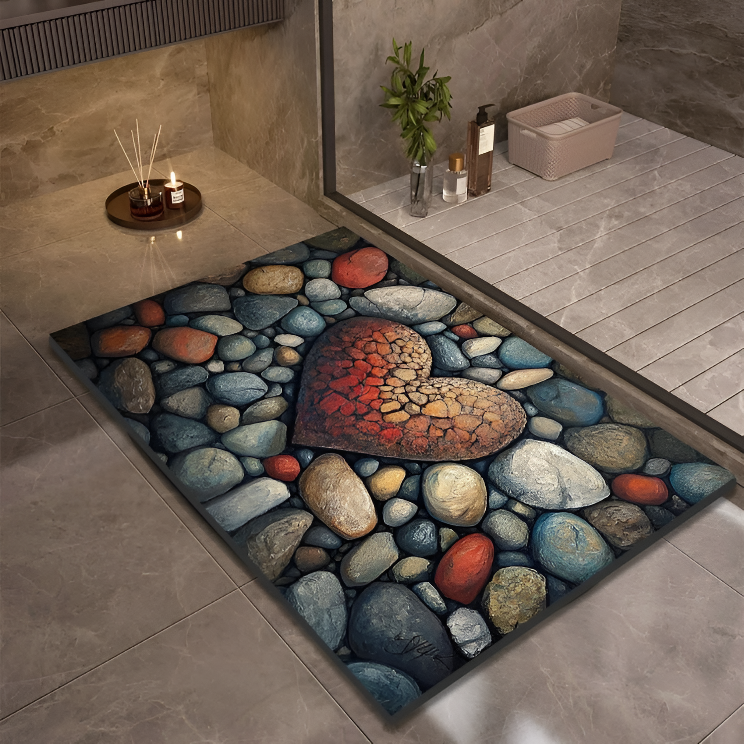 StoneSoft Bademåtte – Moderne Design til Badeværelset 10