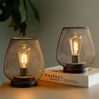 Trådløs Bordlampe i Industrielt Design – Genopladelig LED Lampe til Hjem og Kontor