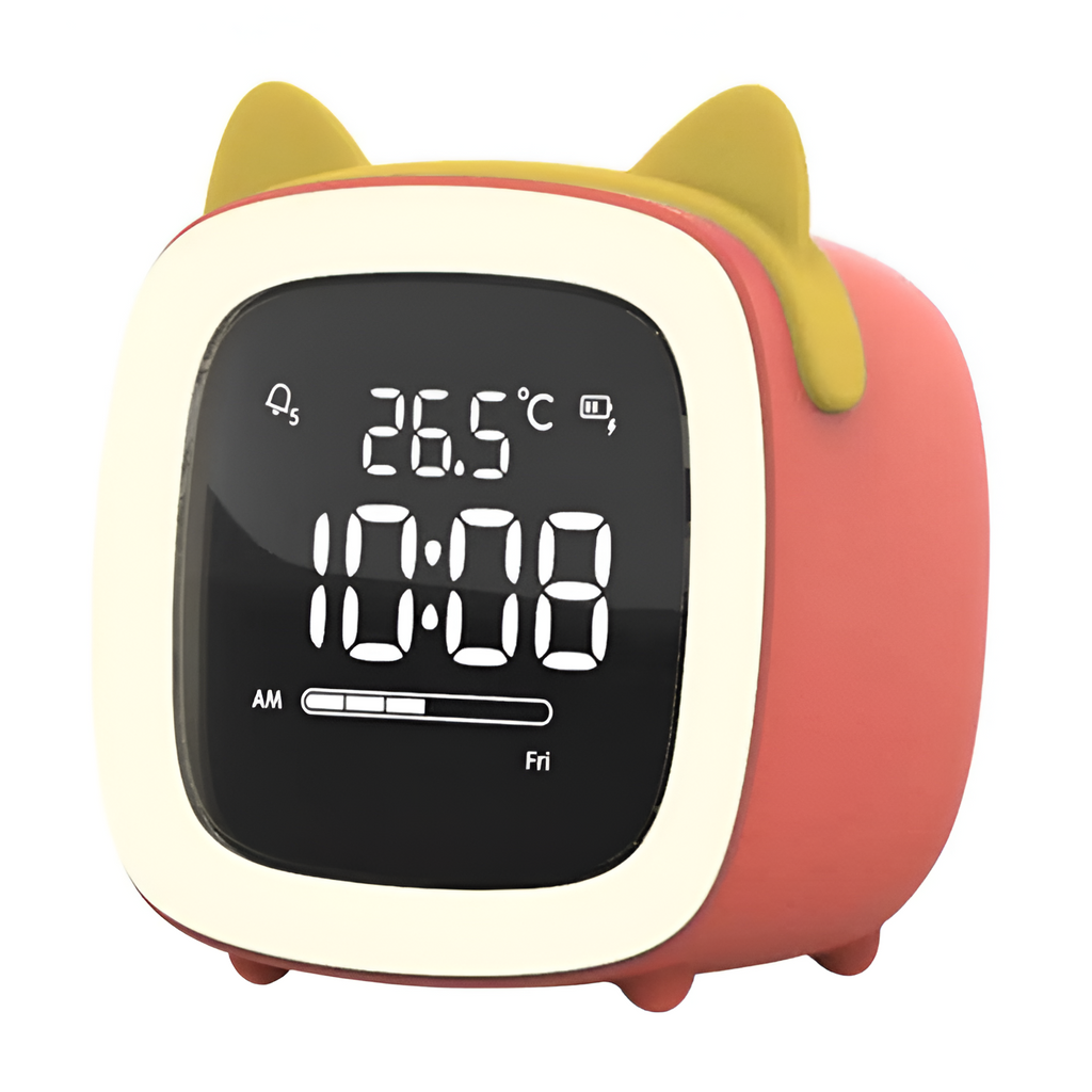 TimeGlow Bordur – Moderne Digitalt Design Orange katteøre