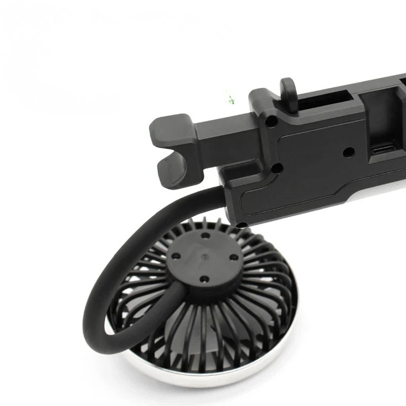 Bilventilator med dobbelte roterende hoveder