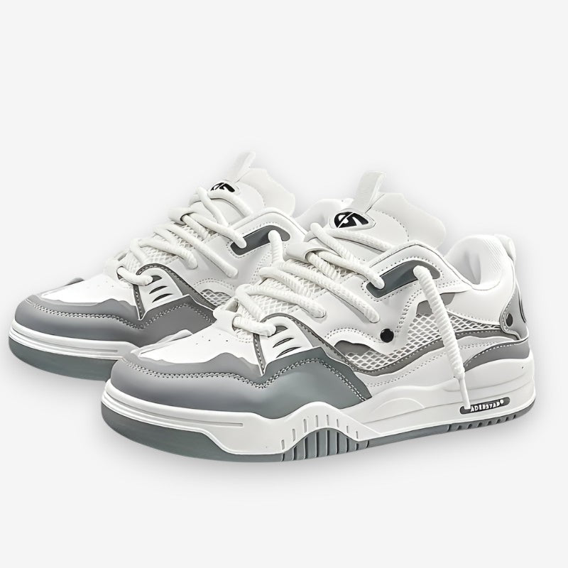 Herre Chunky Sneakers - Snørelukning og Kraftig Sål Grau