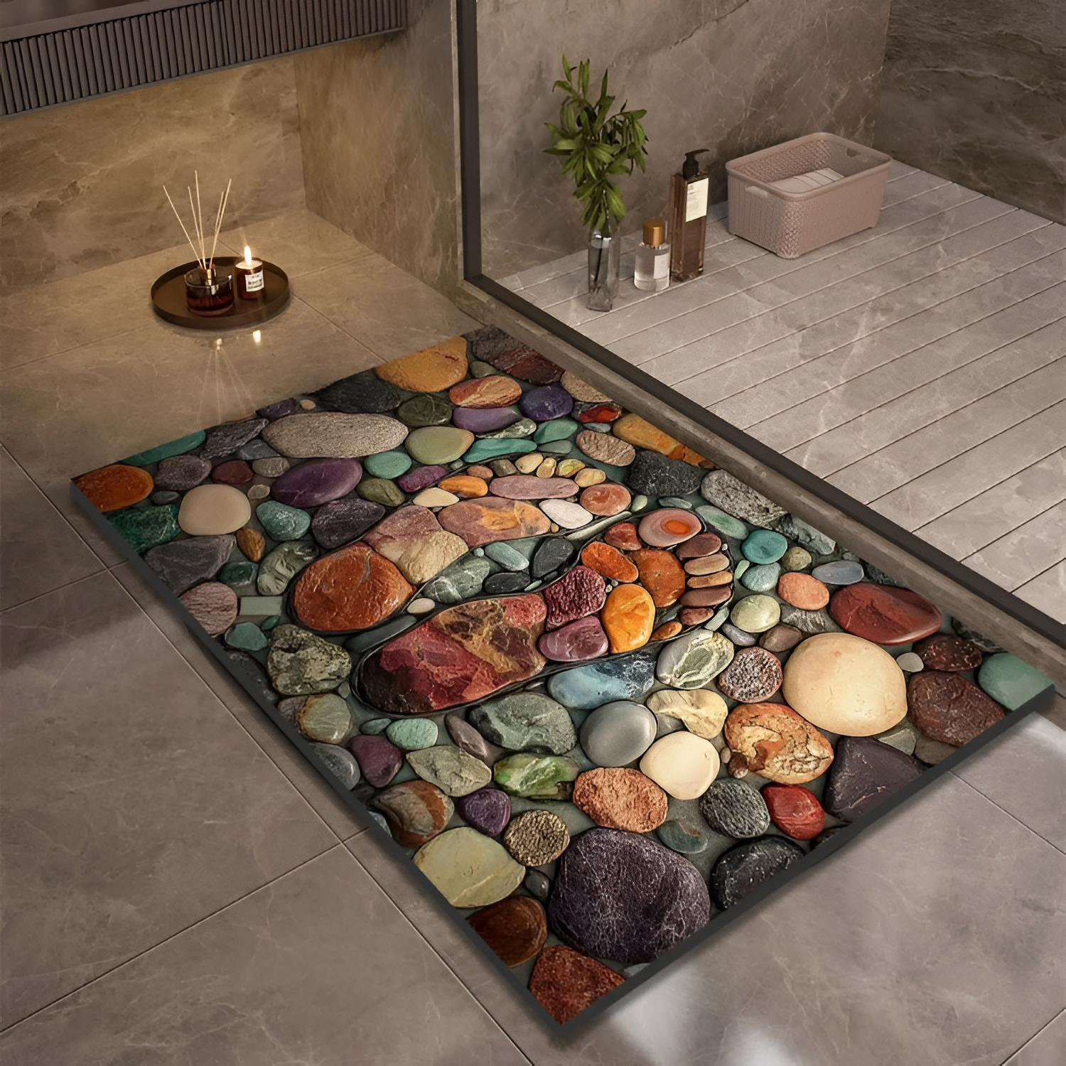 StoneSoft Bademåtte – Moderne Design til Badeværelset 13