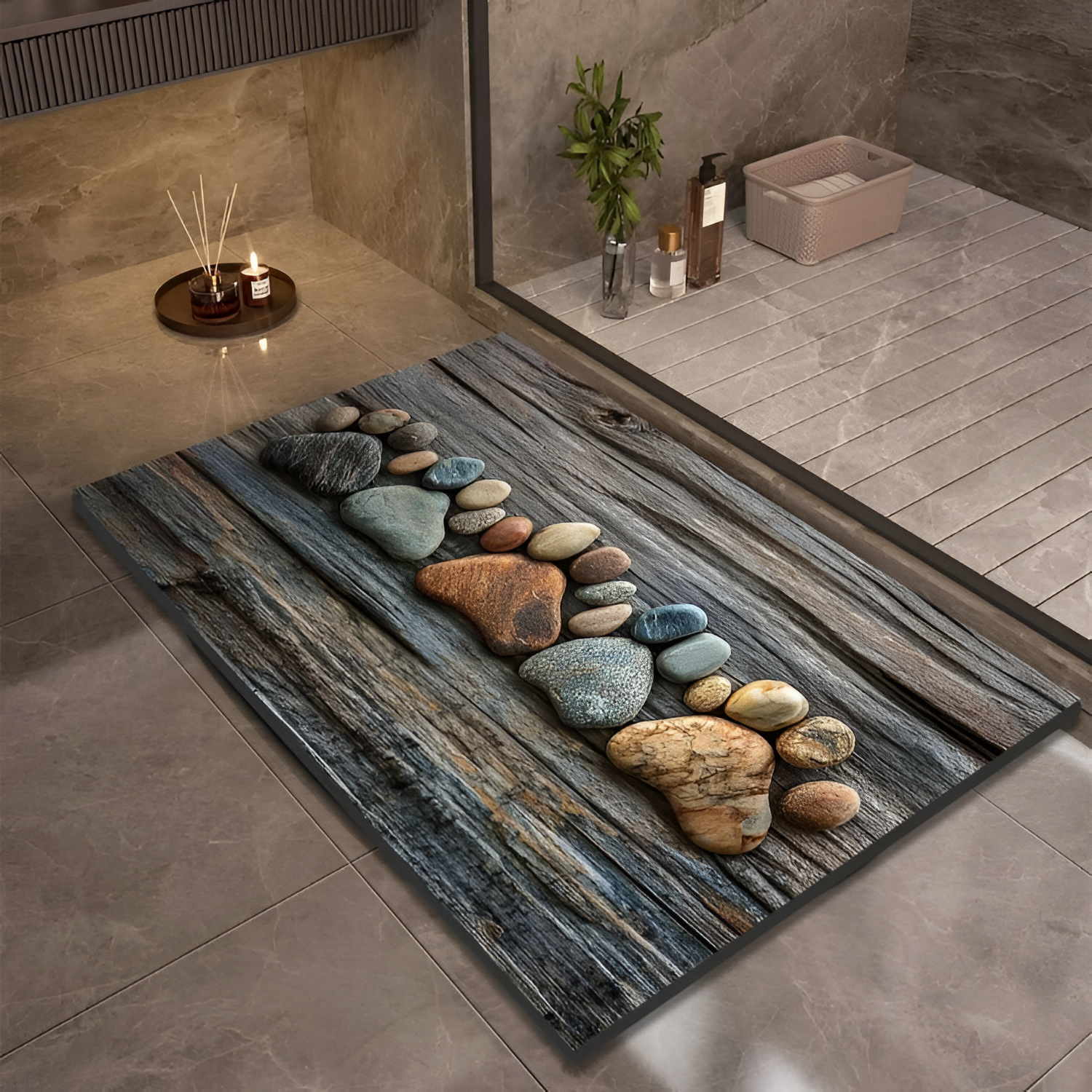 StoneSoft Bademåtte – Moderne Design til Badeværelset 5