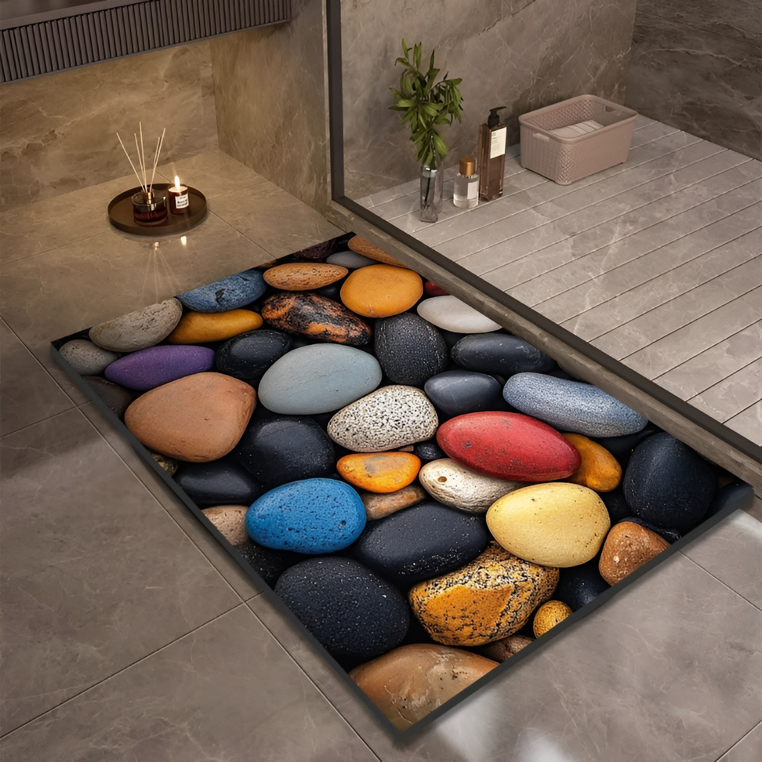 StoneSoft Bademåtte – Moderne Design til Badeværelset 12