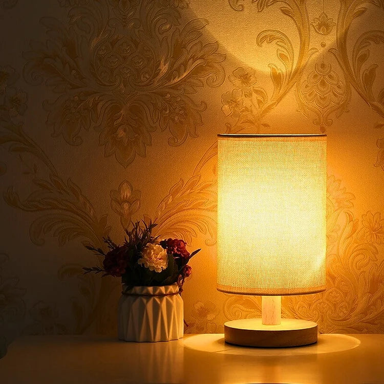 NordLume Bordlampe – Organisk Design med Tekstilskærm