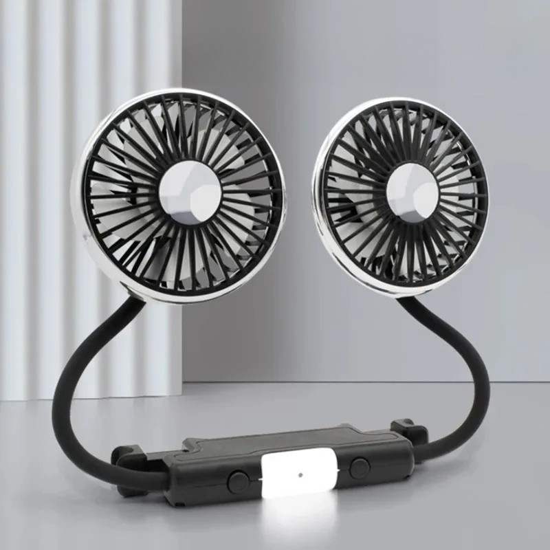 Bilventilator med dobbelte roterende hoveder