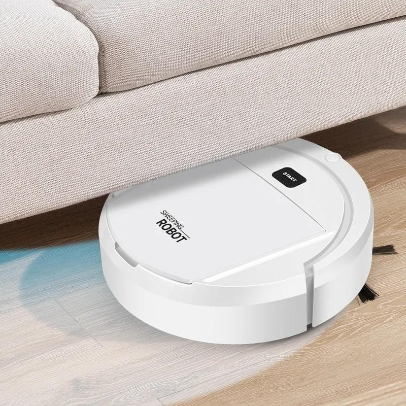 CleanBot Robotstøvsuger – Kompakt Gulvrengøring Hvid