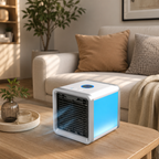 AirMist Bordluftkøler – Med Luftfugter og LED-Lys