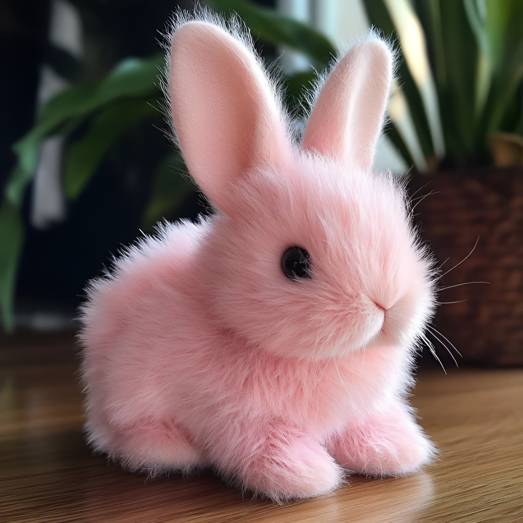 HappyHop Kanin – Interaktiv Plysven Lyserød