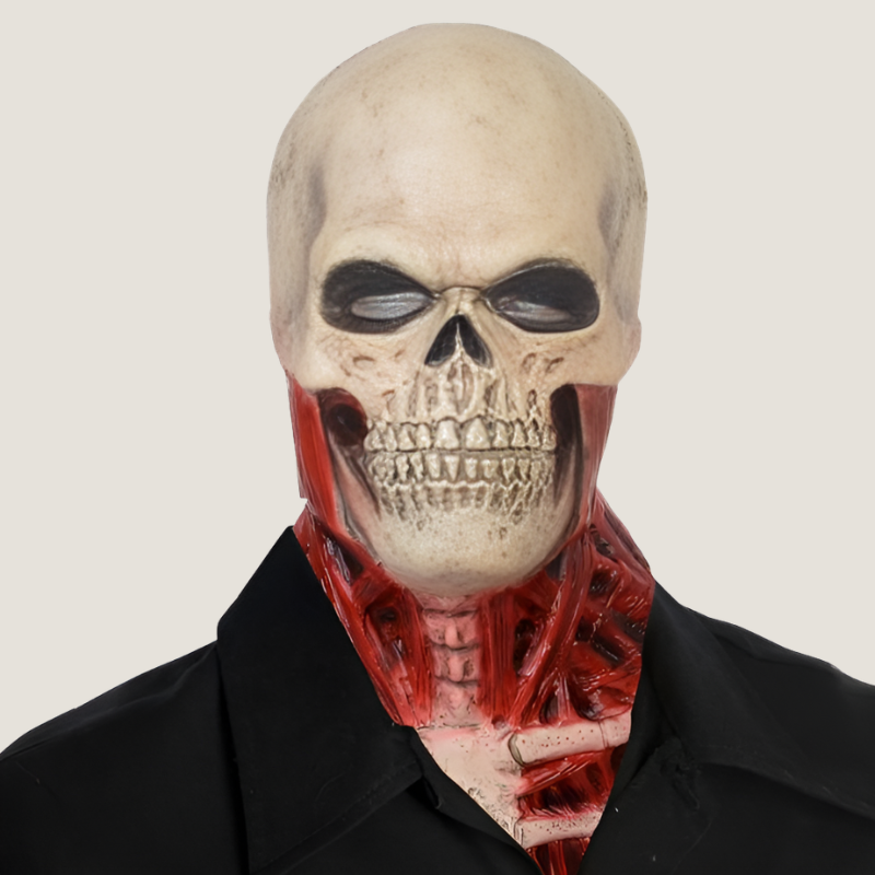 Grimveil – Halloween Skeletmaske til Kostume