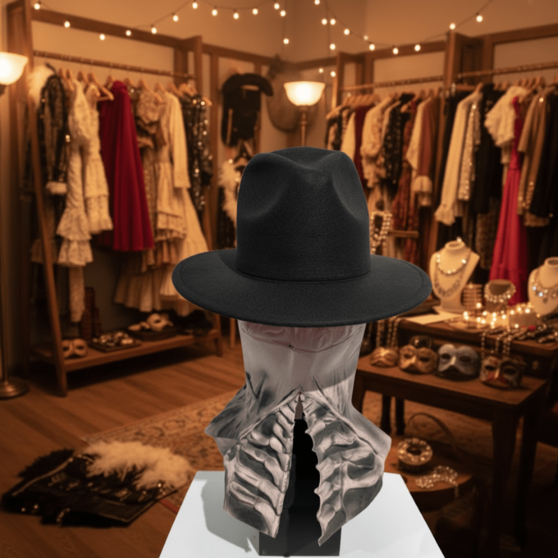 Mortavio – Halloween Skeletmaske med Hat