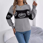 Pumpkina – Dame Halloween Sweater med Græskarmotiv