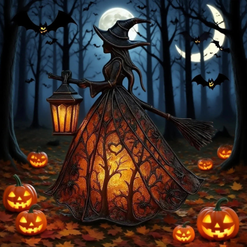 Mystara – Halloween Troldelampe med LED-Lys