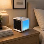 AirMist Bordluftkøler – Med Luftfugter og LED-Lys