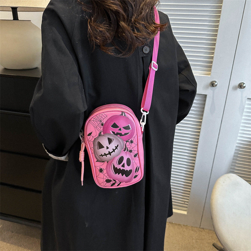 Pumpkira – Halloween Skuldertaske med Græskardesign