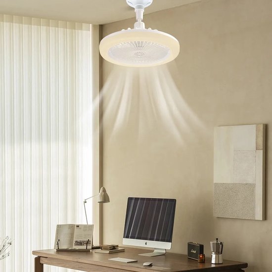 AirGlow Loftventilator – Lampe med Fjernbetjening