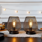 Trådløs Bordlampe i Industrielt Design – Genopladelig LED Lampe til Hjem og Kontor