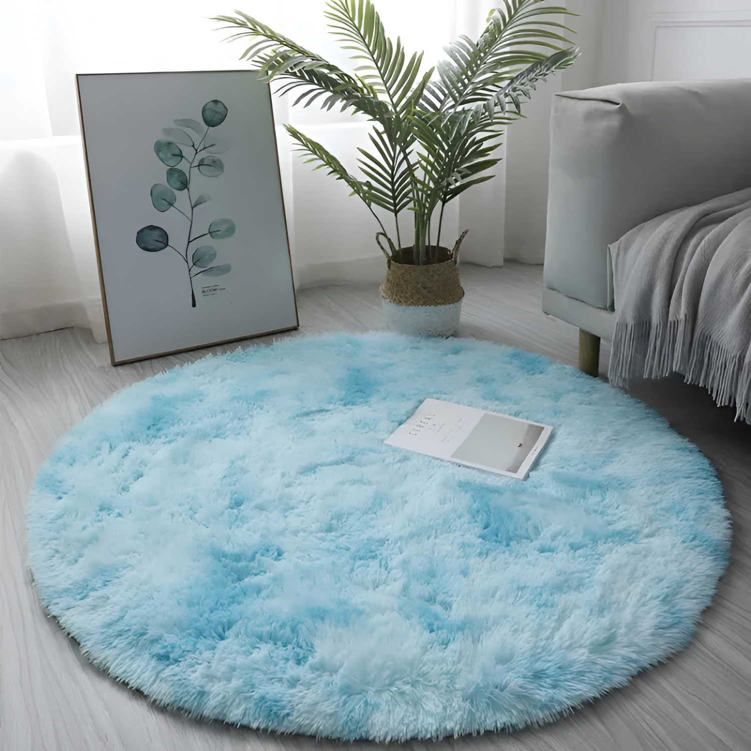 SoftCircle Gulvtæppe – Rundt Plysdesign