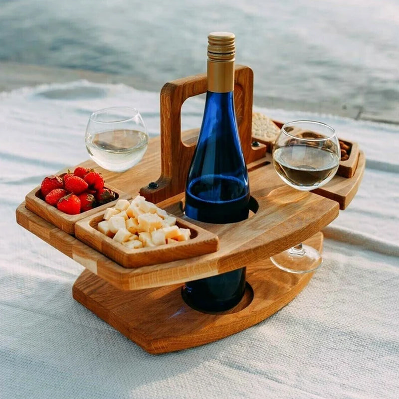 PicnicNest Vinbord – Bærbart Trædesign