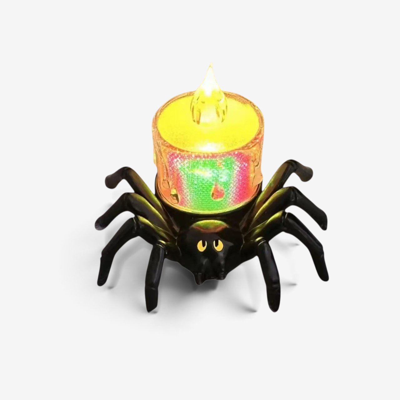 Arachnia – Halloween Edderkop Lysholder Edderkopp Farverig Transparent Lys