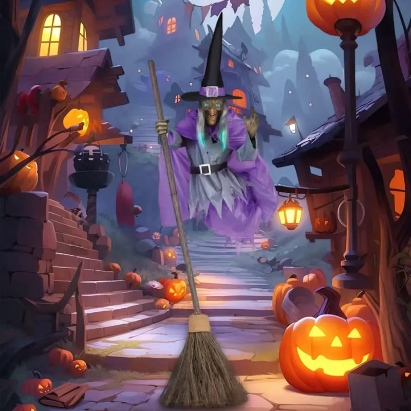 Witchara – Flyvende Halloween Heks med Lyd