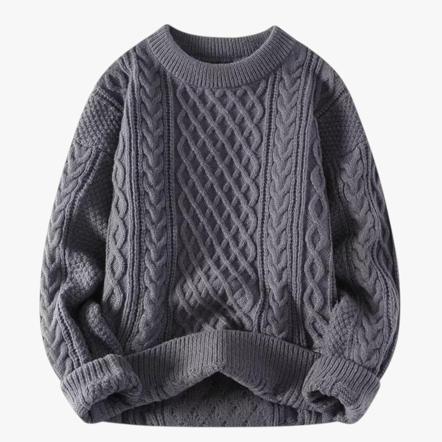 Évelisse - Elegant Damebluse med Rund Hals Grå