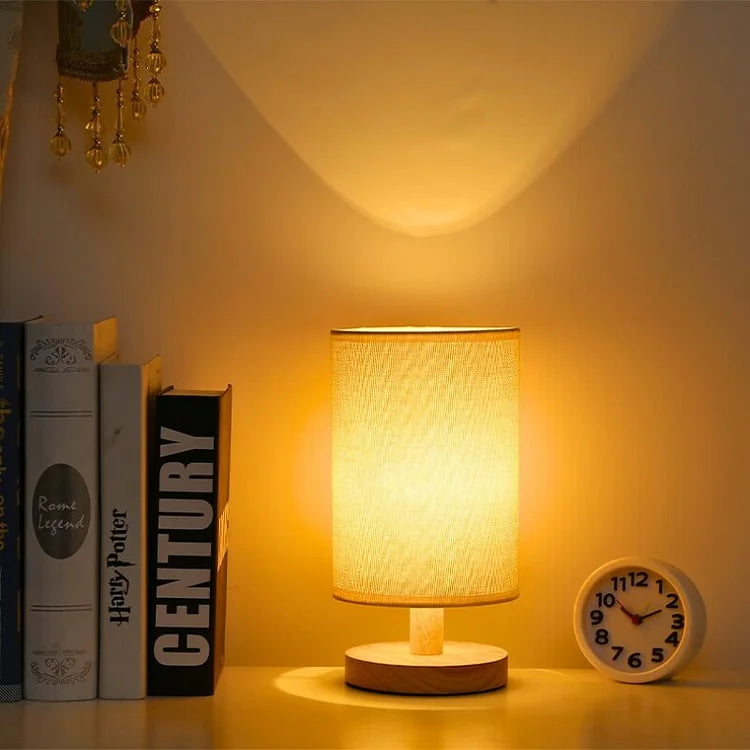 NordLume Bordlampe – Organisk Design med Tekstilskærm