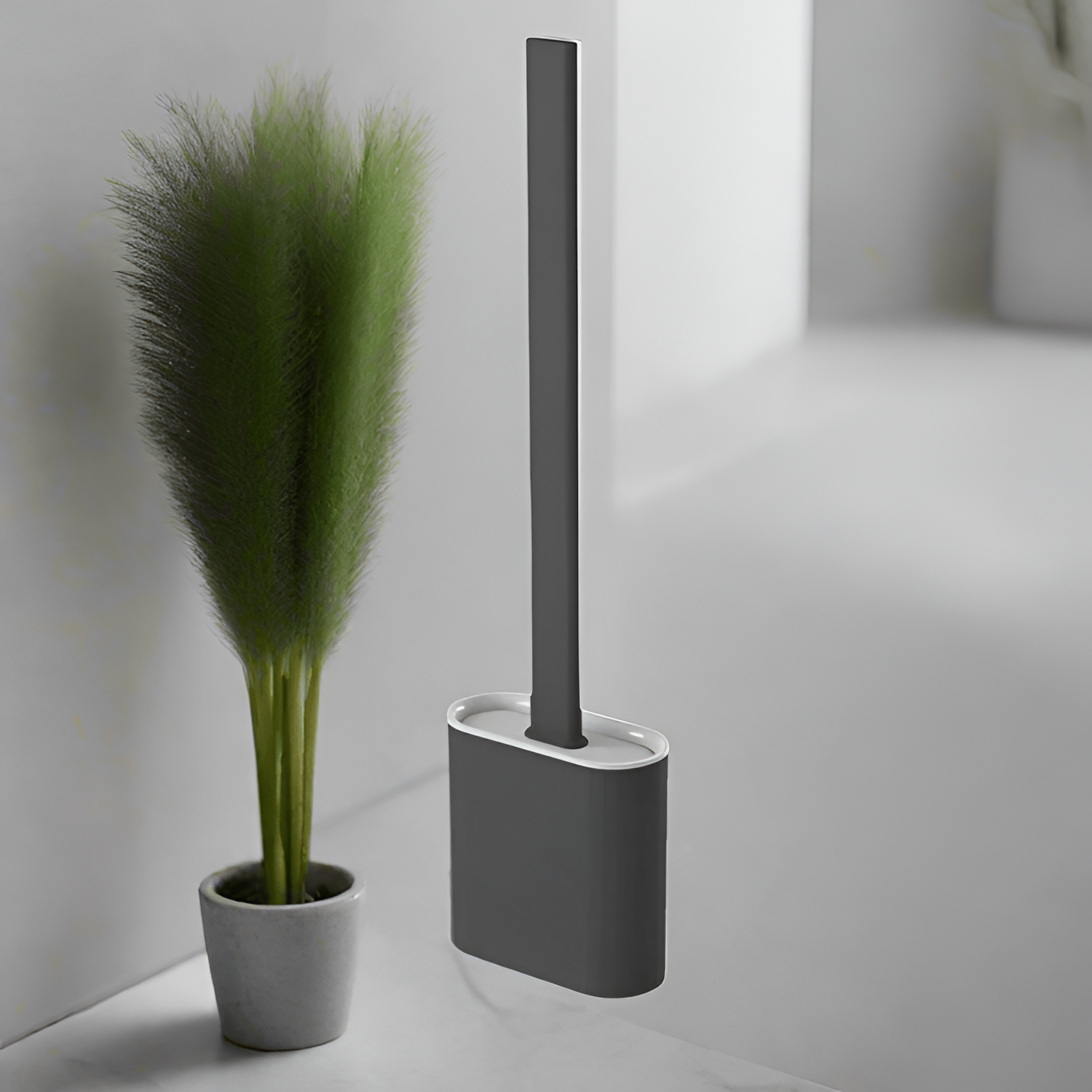 PureClean Toiletbørste – Stilrent Design Sort