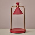 ForgeLight Bordlampe – Industrielt Design Karmosinbrun bronze