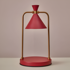 ForgeLight Bordlampe – Industrielt Design Karmosinbrun bronze
