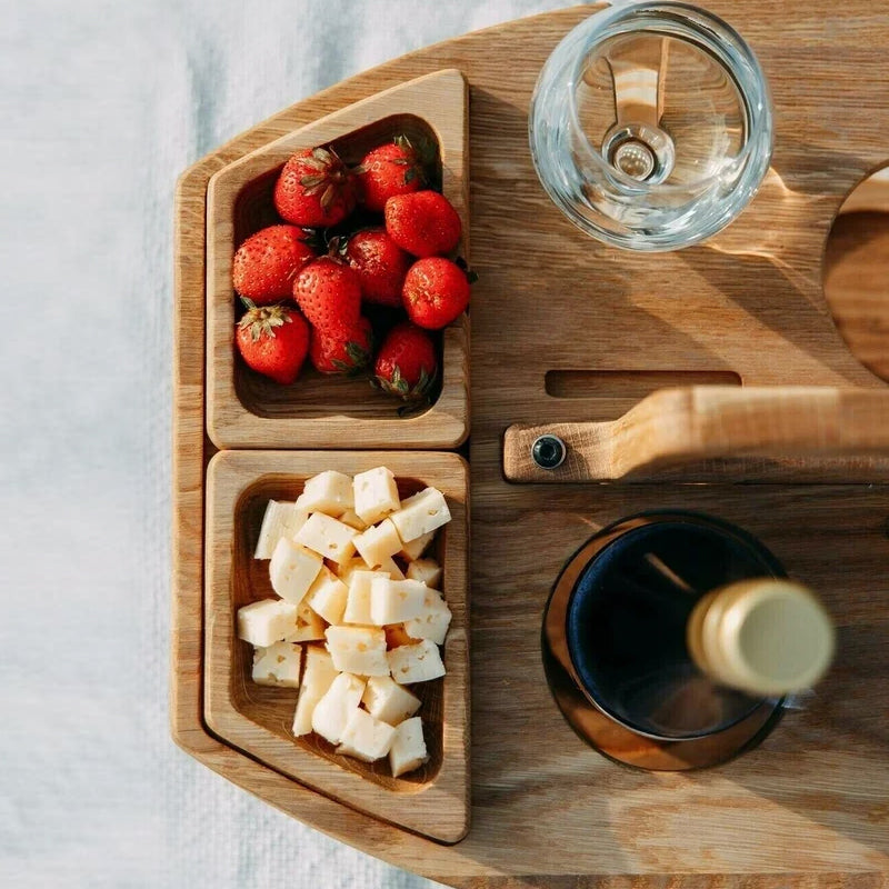 PicnicNest Vinbord – Bærbart Trædesign