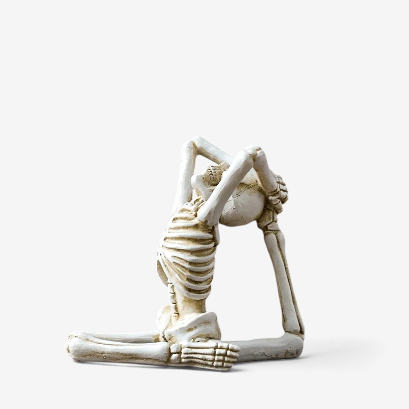 Skelton – Halloween Skeletfigur i Resin Hvid