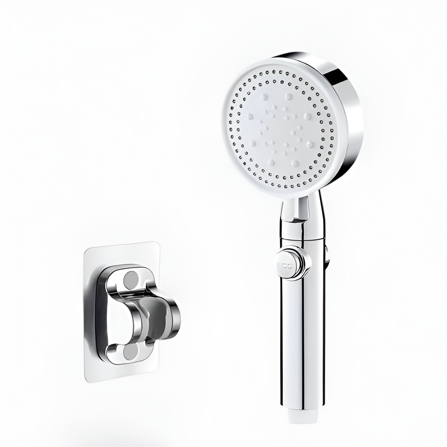 AquaFlow Håndbruser – Moderne Brusedesign Sølv med fod