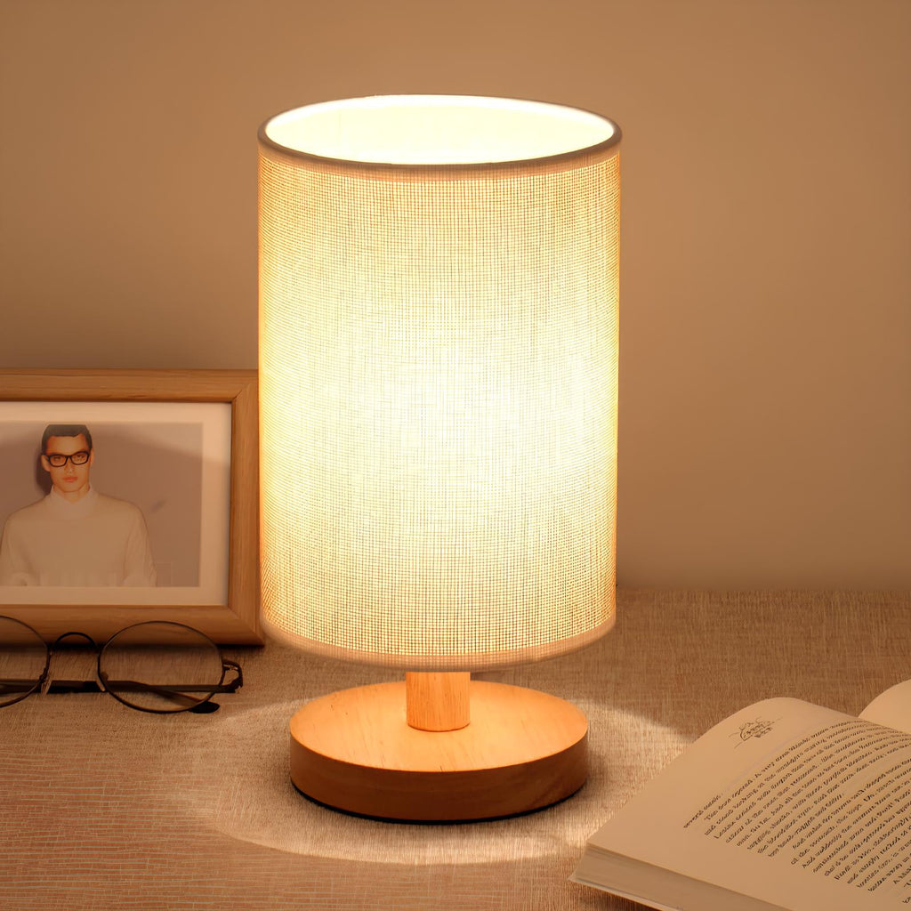 NordLume Bordlampe – Organisk Design med Tekstilskærm