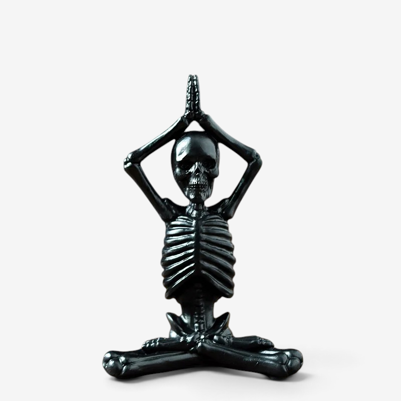 Skelton – Halloween Skeletfigur i Resin Sort D