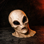 AlienSight – Halloween Alienmaske med Store Sorte Øjne